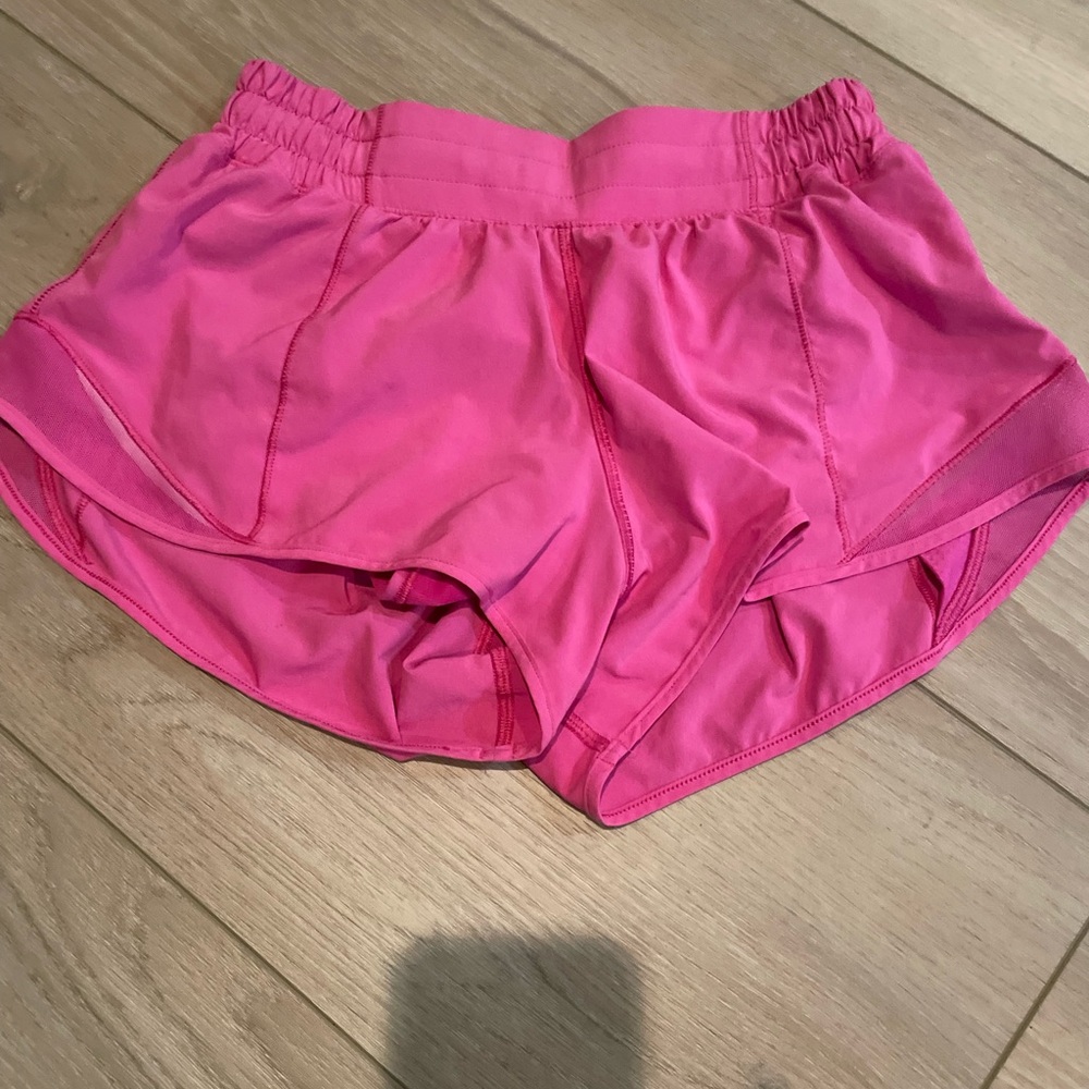 sonic pink lululemon shorts
